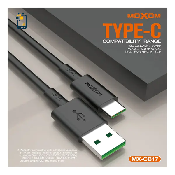 Moxom MX-CB17 6A 66W Super Fast Charging Data Cable